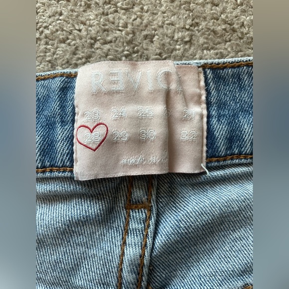 Revice Denim Button Fly High Rise Shorts - Picture 9 of 11